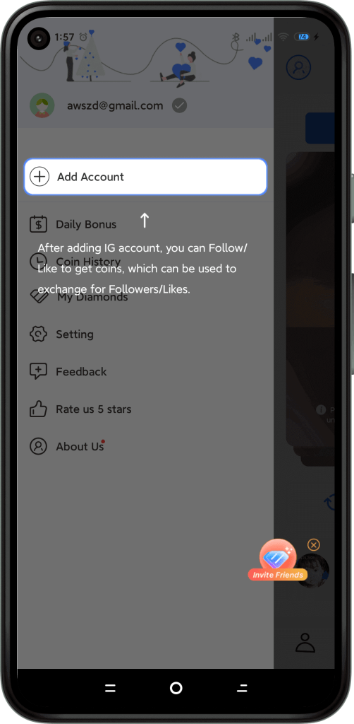 Real Followers UP + app earn 200 coins instantly
