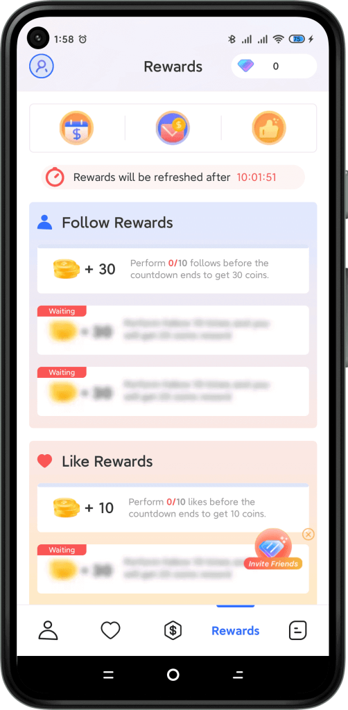 Real Followers UP + app get more free coins