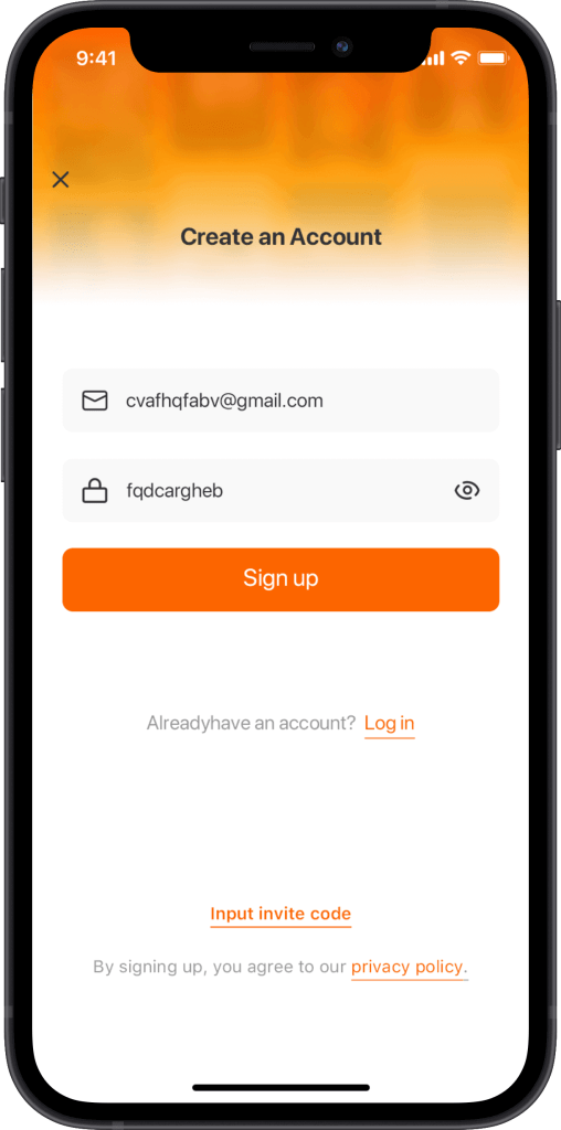 Sign up