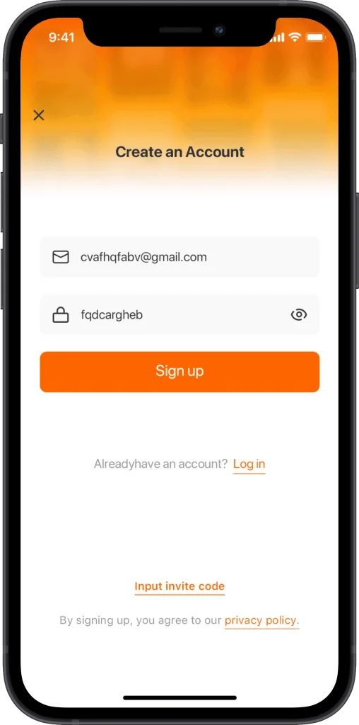 Sign up