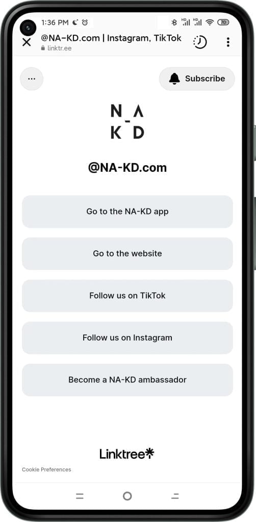 Link of nakd fashion
