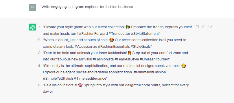 Engaging Instagram captions