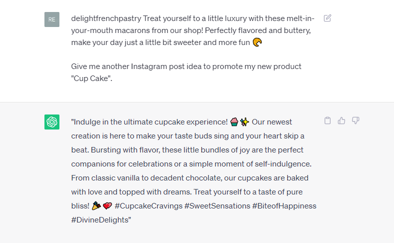 Providing examples of current posts