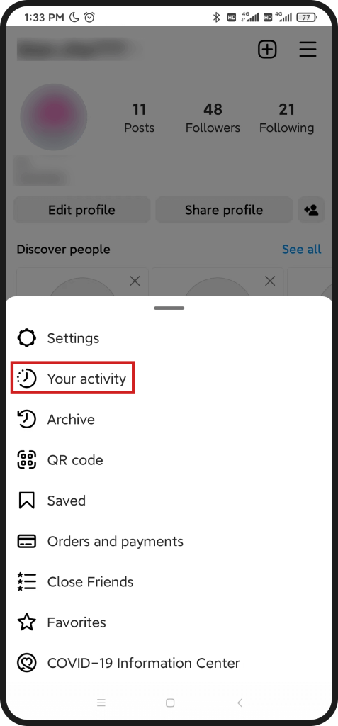 Your activity